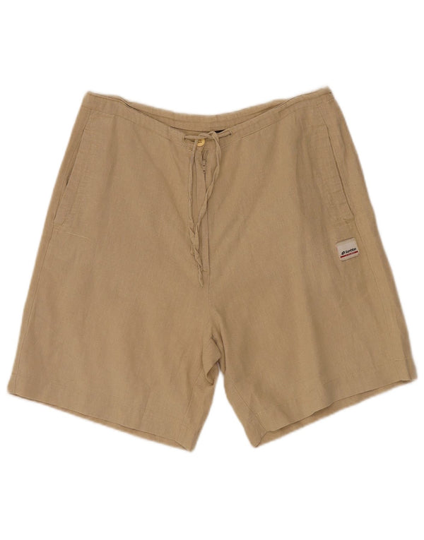 Γυναικείο Casual σορτς Lotto UK 14 Large W30 Beige Λευκό