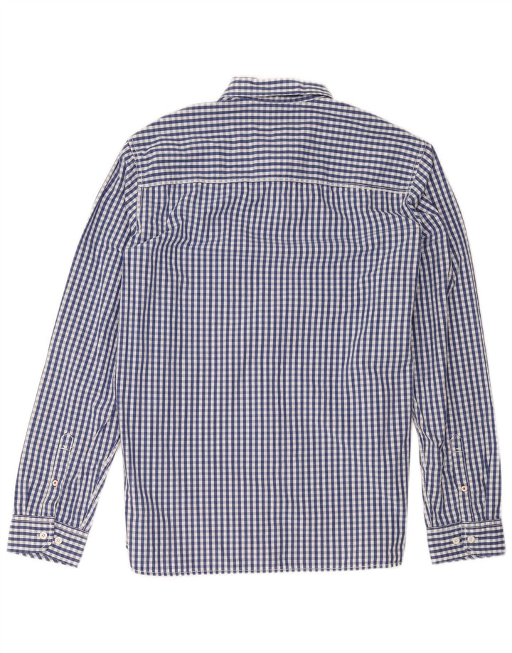 Ανδρικό πουκάμισο Fat Face Μεγάλο μπλε βαμβακερό Gingham