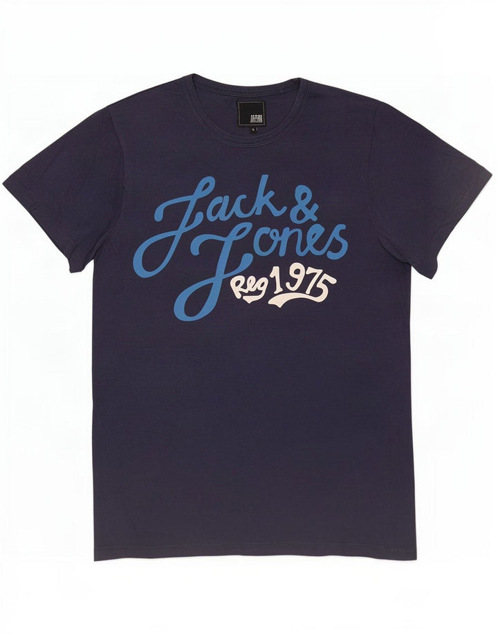 Jack & Jones Ανδρικό T-Shirt με γραφικό τοπ Μικρό Navy Blue