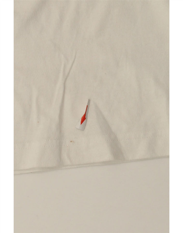 Ανδρικό γραφικό T-Shirt Adidas Top από μεσαίο λευκό βαμβακερό