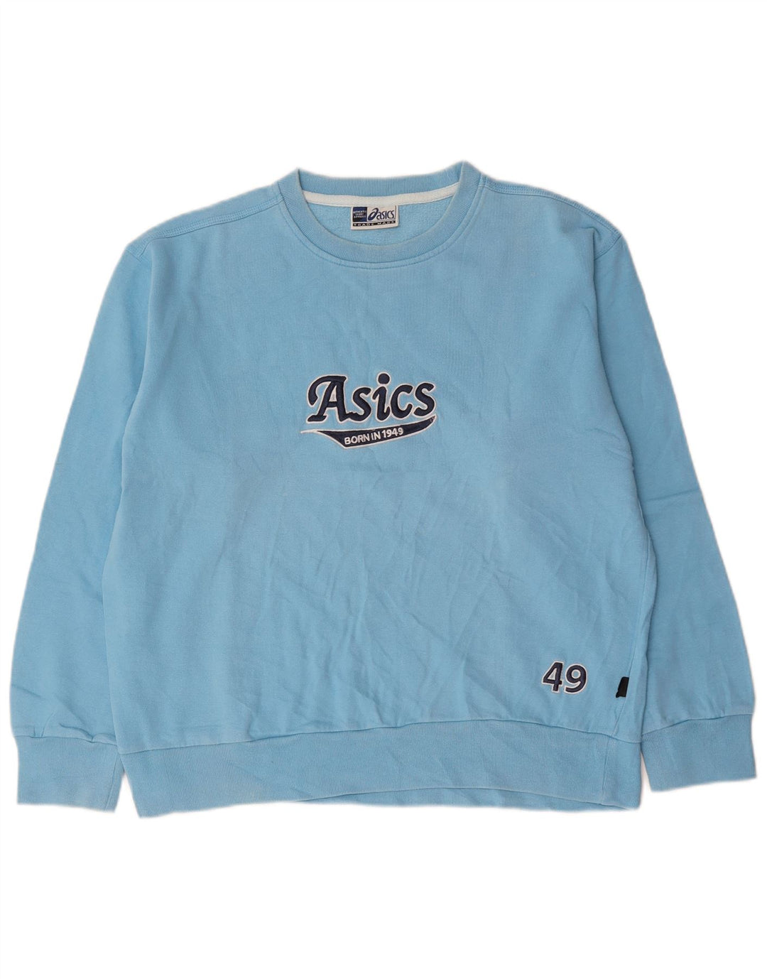 Ανδρικό γραφικό φούτερ Asics Jumper μεγάλο μπλε βαμβακερό