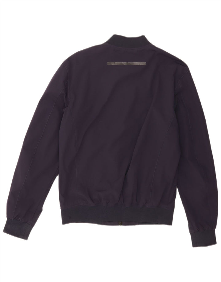 Zara Ανδρικό Bomber Jacket UK 36 Small Navy Blue