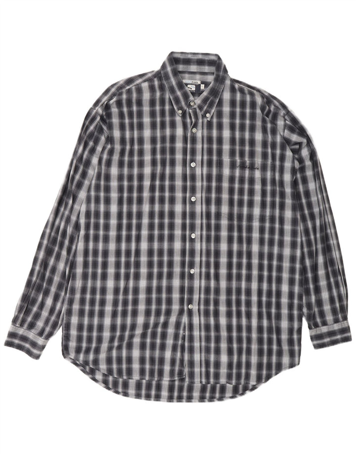 Ανδρικό πουκάμισο SCOTCH & SODA Large Navy Blue Check Cotton Classic