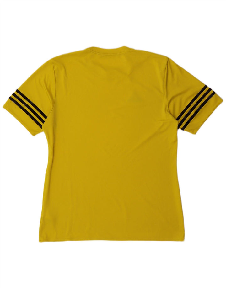 Ανδρικό T-Shirt Climalite Adidas Top Large Yellow Polyester
