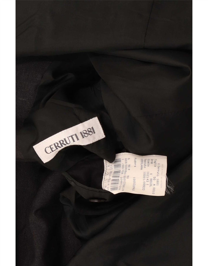 Cerruti 1881 Ανδρικό σακάκι σακάκι με 3 κουμπιά IT 50 μεγάλο μαύρο μαλλί