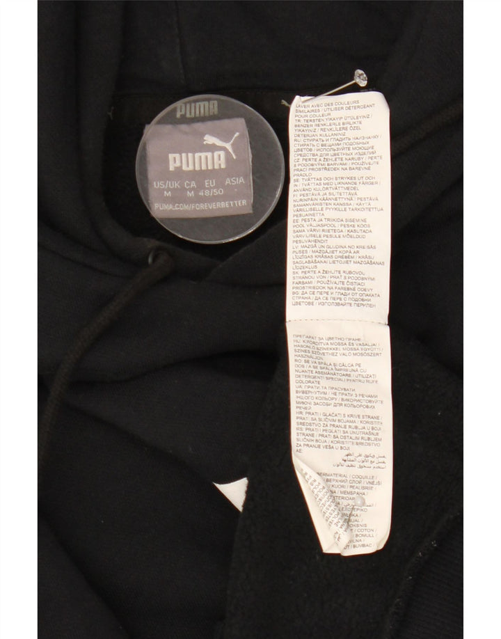 Ανδρικό γραφικό κουκούλα PUMA, μεσαίο μαύρο βαμβακερό