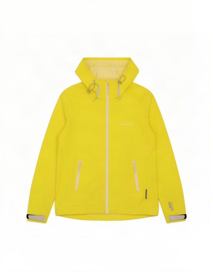 Superdry γυναικείο μπουφάν βροχής με κουκούλα UK 12 Medium Yellow Polyester
