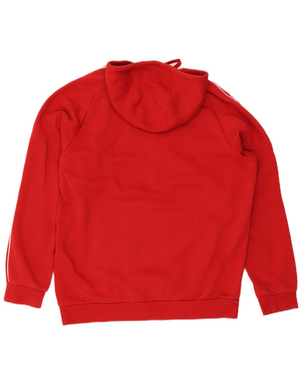 Adidas Ανδρικό Hoodie Jumper XL Red Cotton Sports