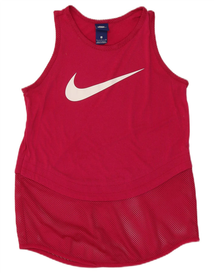 Γυναικείο γραφικό γιλέκο Nike Top 10 Small Pink