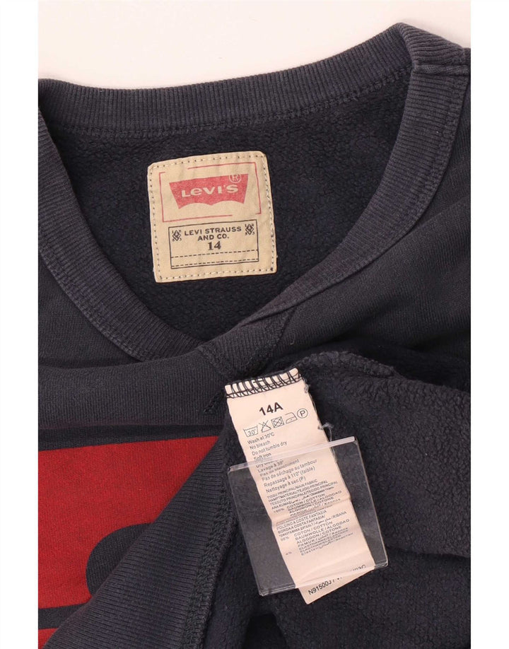 Φούτερ Levi's Boys Graphic Regular Fit Jumper 13-14 ετών Navy Blue
