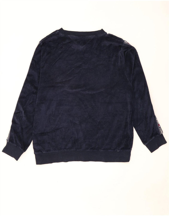 Γραφικό ανδρικό φούτερ Tommy Hilfiger Jumper Medium Navy Blue Colourblock