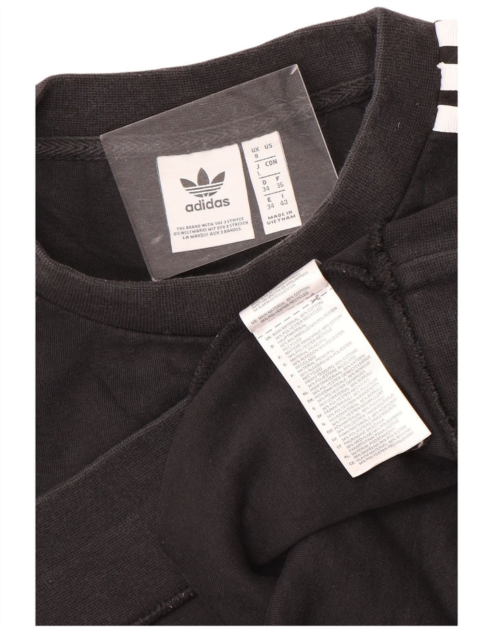 Γυναικείο φούτερ Adidas Oversized Jumper UK 8 Small μαύρο βαμβακερό