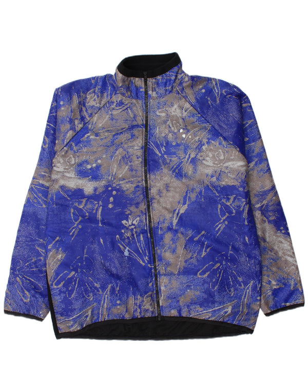 Vintage ανδρική αθλητική φόρμα Top Jacket XL Blue Floral Polyester