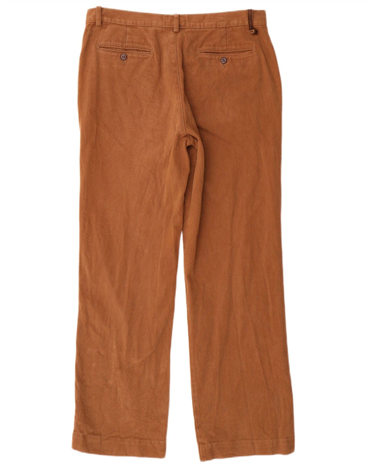 TRUSSARDI Ανδρικό ίσιο παντελόνι Chino IT 52 XL W34 L31 Καφέ βαμβακερό