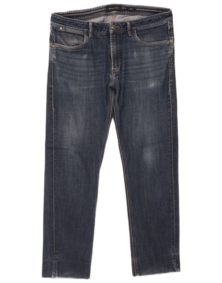 MASSIMO DUTTI Ανδρικό Slim Jeans EU 42 Large W34 L27 Μπλε βαμβακερό