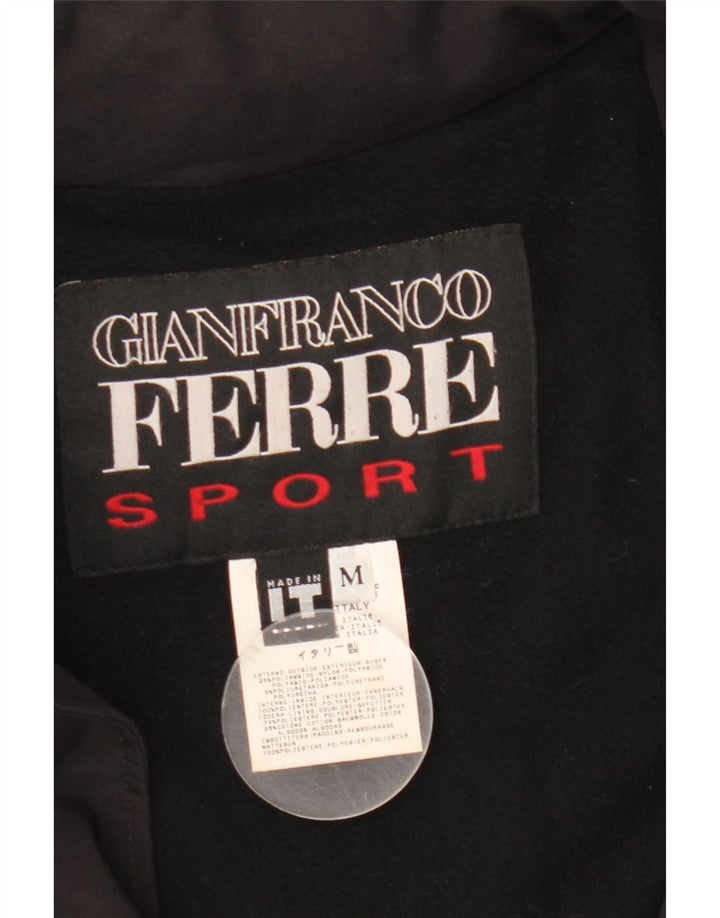 Ανδρικό τζάκετ με κουκούλα Gianfranco Ferre UK 38 Medium Black Nylon