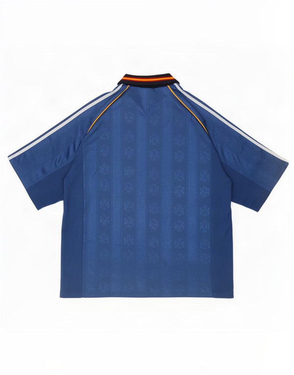 Adidas Mens Ισπανία 1999-2000 εκτός έδρας Ποδοσφαιρική Πουκάμισο XL Μπλε χρώματος