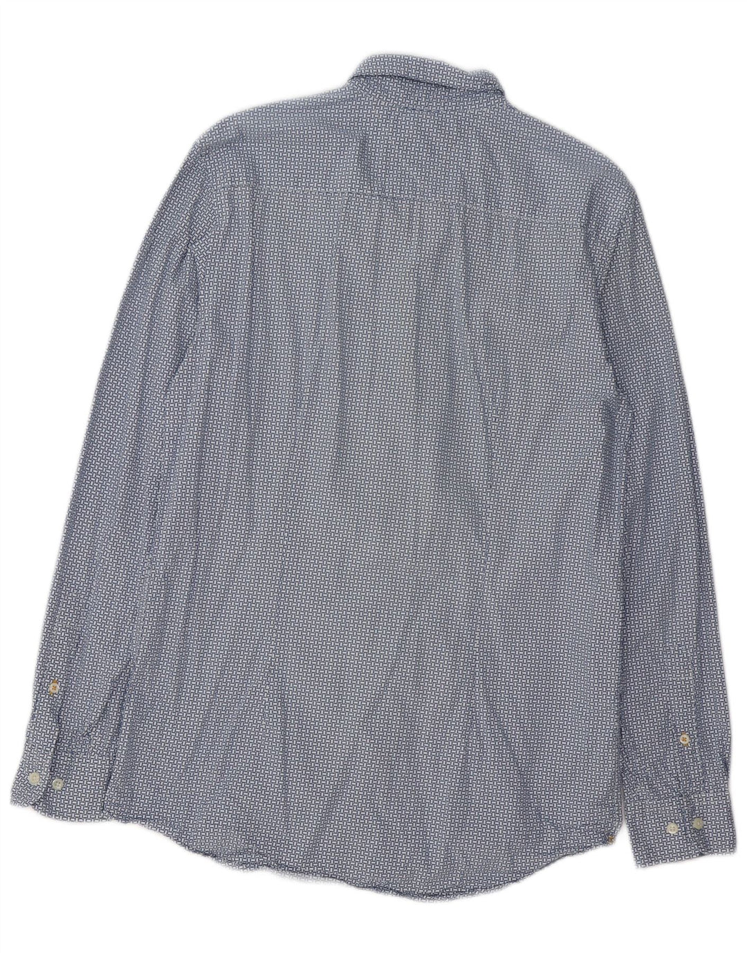 TOMMY HILFIGER Ανδρικό πουκάμισο Slim Fit μεγάλο μπλε γεωμετρικό βαμβακερό