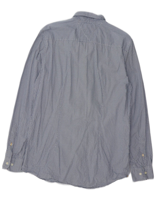 TOMMY HILFIGER Ανδρικό πουκάμισο Slim Fit μεγάλο μπλε γεωμετρικό βαμβακερό