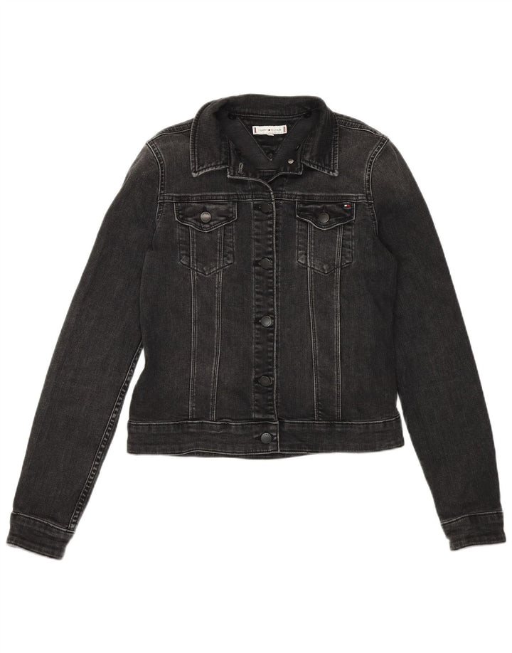 Tommy Hilfiger Γυναικείο Τζιν Μπουφάν US 6 Μεσαίο Γκρι Βαμβακερό