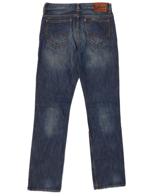 LEE Boys Chuck Straight Jeans 13-14 ετών W28 L31 Μπλε βαμβακερό
