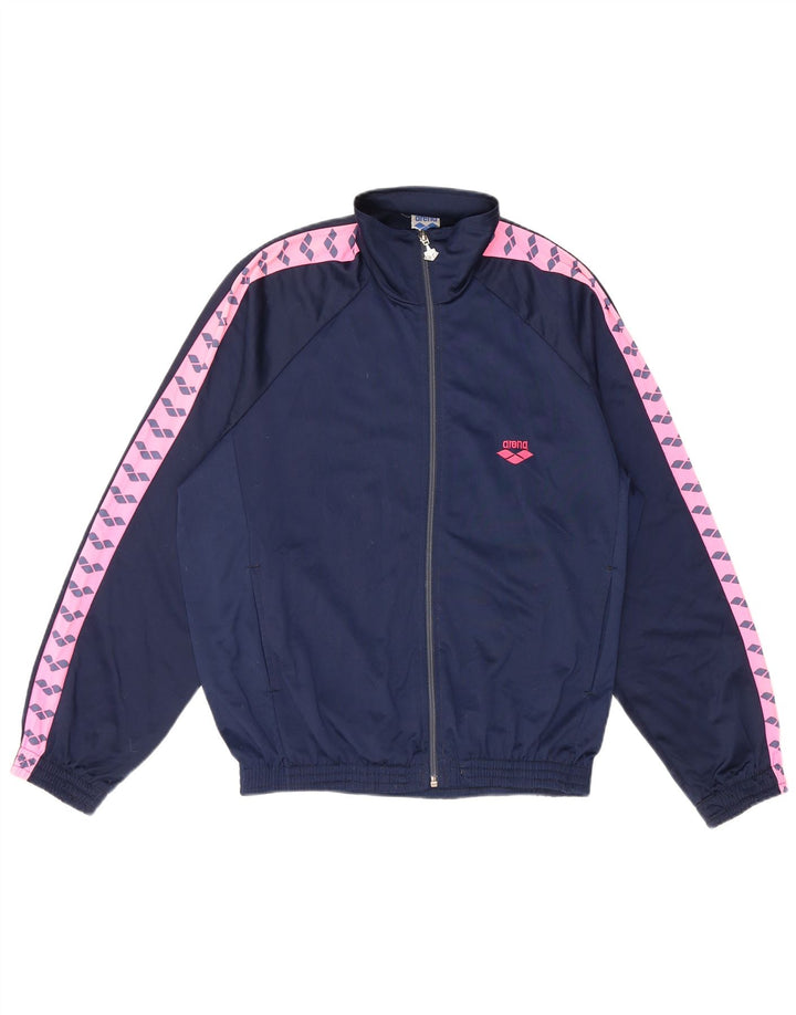 Γυναικεία φόρμα γραφικών Arena Top Jacket UK 14 Large Navy Blue Colourblock