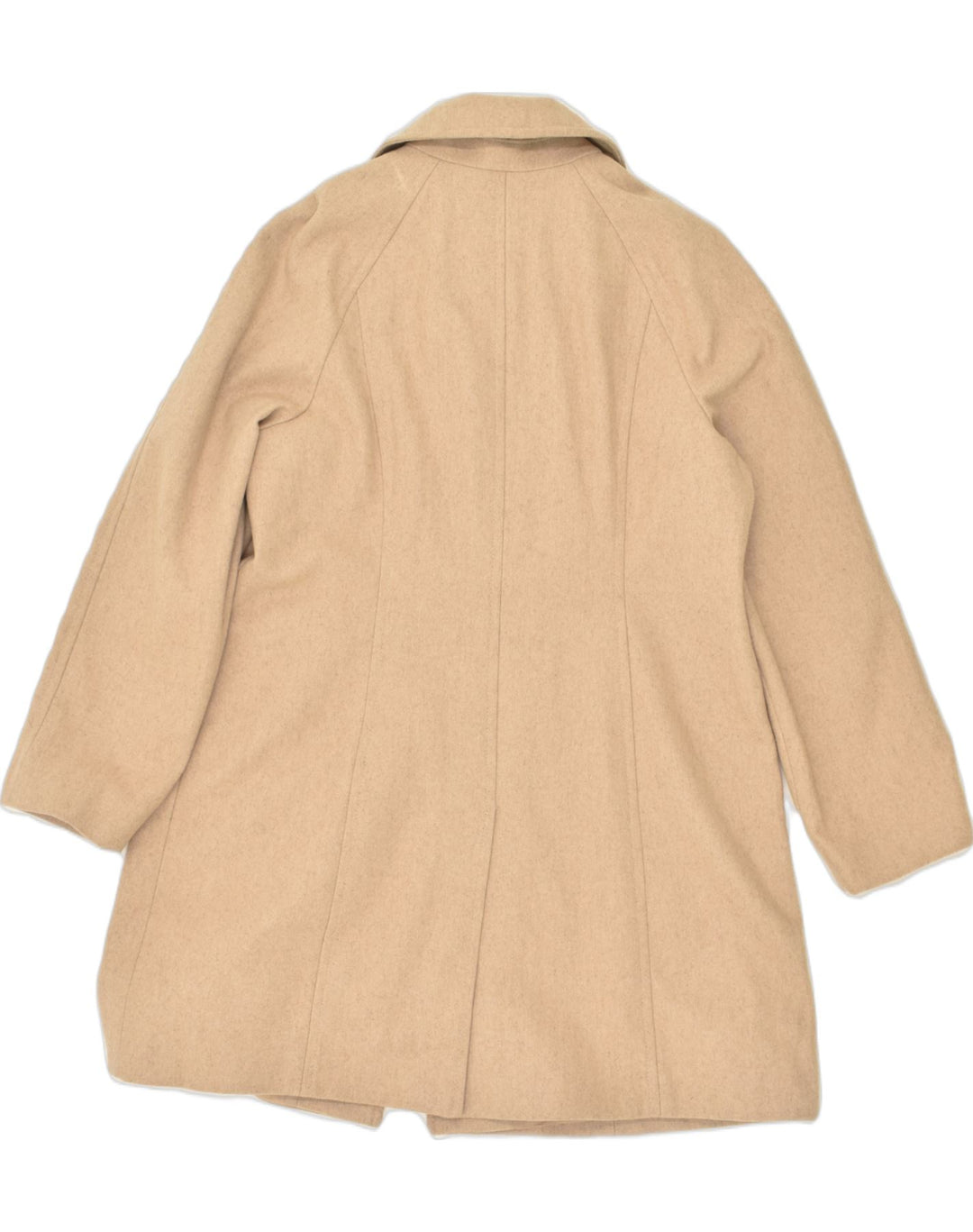 LONDON FOG Womens Overcoat UK 18 XL Beige Wool | Vintage London Fog | Thrift | Second-Hand London Fog | Used Clothing | Messina Hembry 