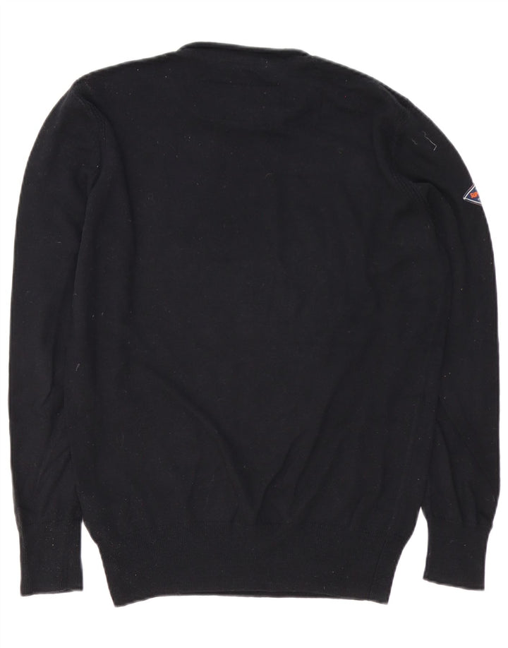 Ανδρικό πουλόβερ Superdry Crew Neck Jumper Μικρό μαύρο βαμβακερό