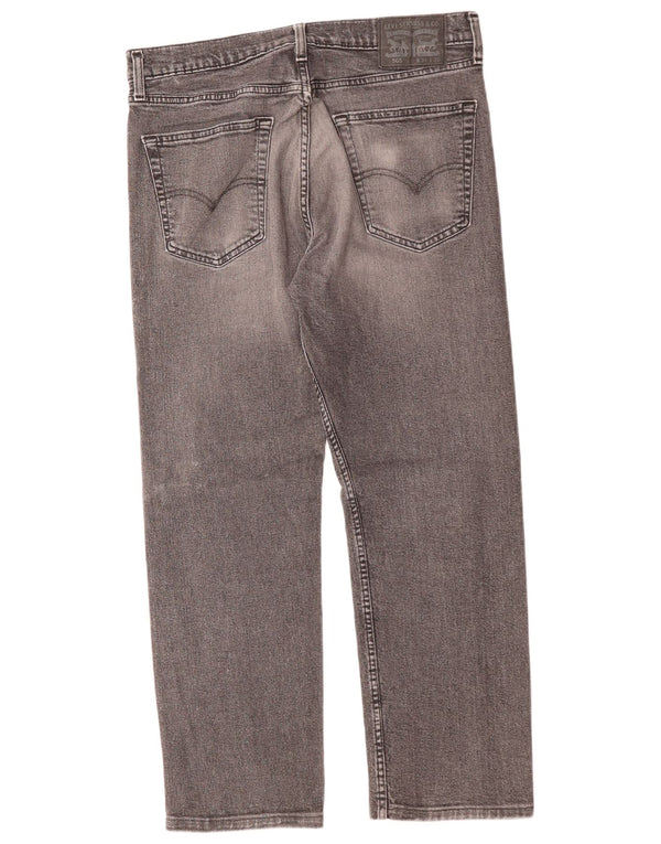 Levi's Mens 505 Straight Jeans W34 L27 Γκρι βαμβακερό