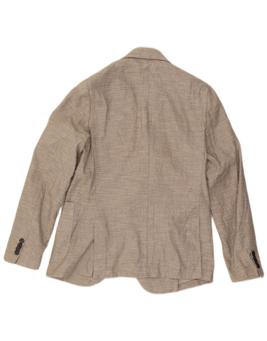 Libero Ανδρικό Μπουφάν Blazer με 2 Κουμπιά IT 48 Μεσαίο Μπεζ Λινό