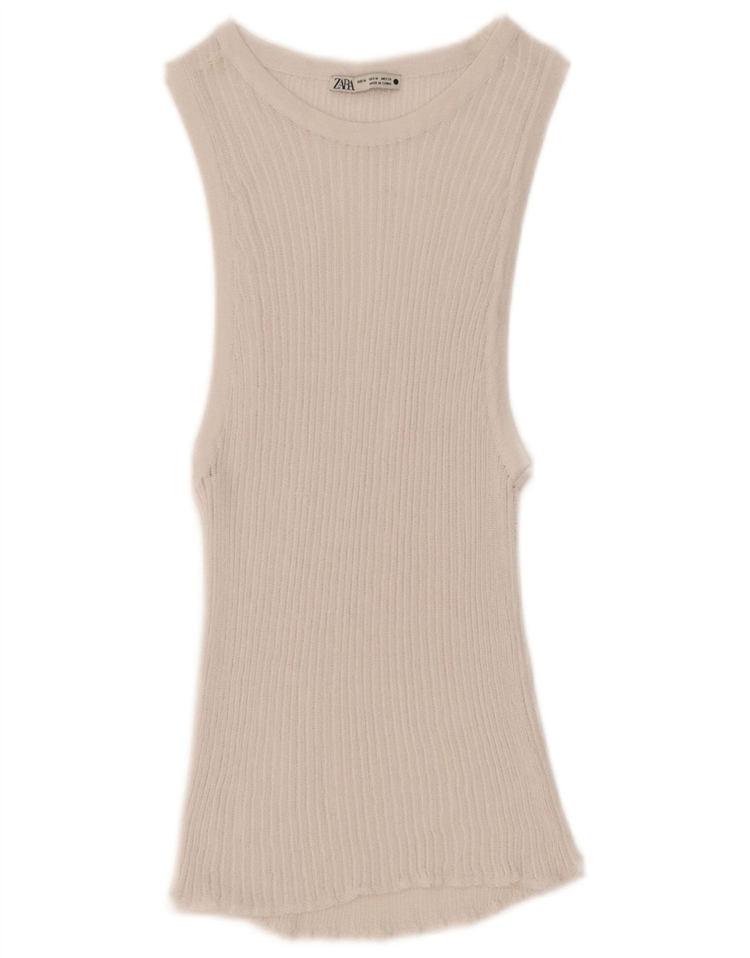Zara Γυναικείο Γιλέκο Τοπ UK 14 Medium White