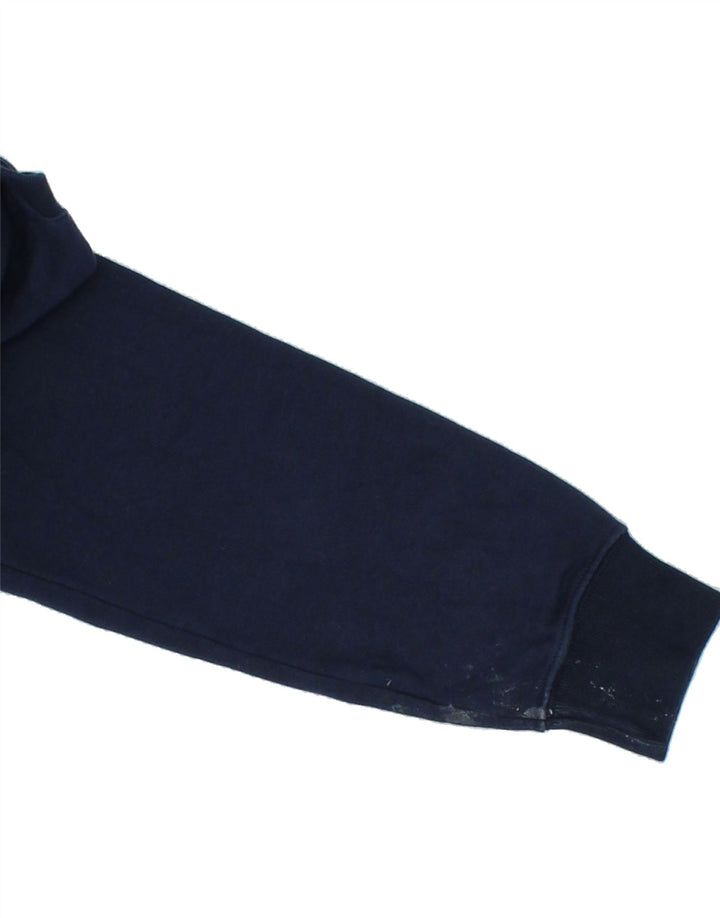 CHAMPION Boys Graphic Sweatshirt Jumper 11-12 Years Large Navy Blue Cotton | Vintage Champion | Thrift | Second-Hand Champion | Used Clothing | Messina Hembry 