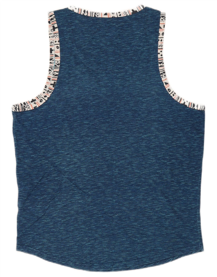 Ανδρικό γιλέκο HOLLISTER Μικρό Βαμβακερό με ρίγες μπλε