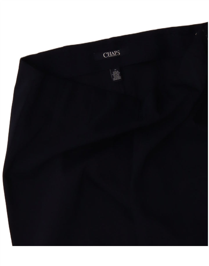 CHAPS Γυναικείο ίσιο casual παντελόνι US 10 μεγάλο W32 L31 Navy Blue