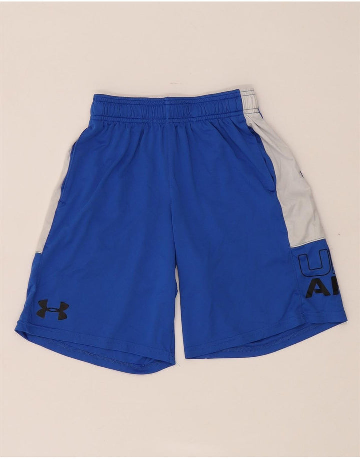 Under Armour Boys γραφικά αθλητικά σορτς 7-8 ετών Small Blue Colourblock
