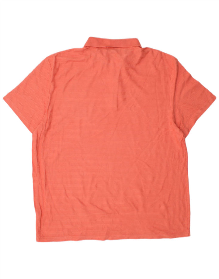 Ανδρικό πουκάμισο πόλο CALVIN KLEIN XL Κόκκινο βαμβακερό ριγέ