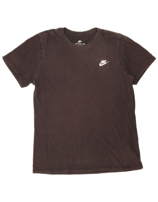 Nike Mens Athletic Cut T-Shirt Top Medium Black Cotton