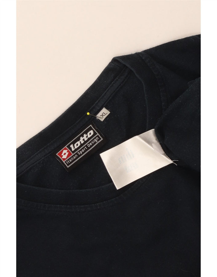 Ανδρικό τοπ LOTTO μακρυμάνικο XL Navy Blue Cotton