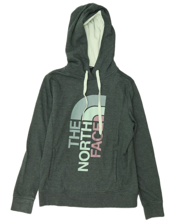 The North Face Γυναικείο Γραφικό Hoodie Jumper UK 14 Μεσαίο πράσινο βαμβακερό