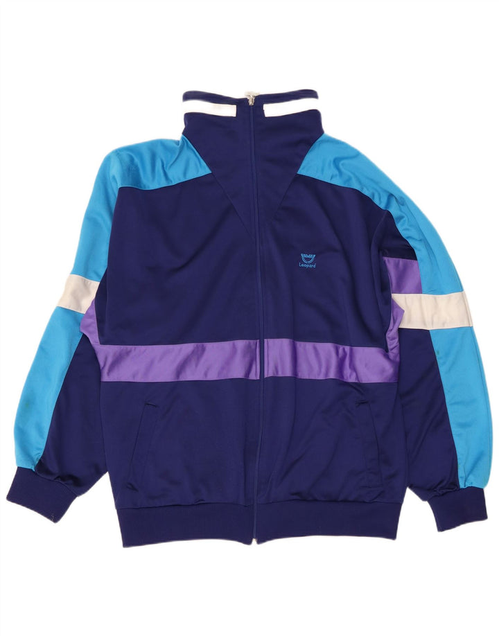 Ανδρική φόρμα Leopard UK 46/48 XL Navy Blue Colorblock Πολυεστέρας