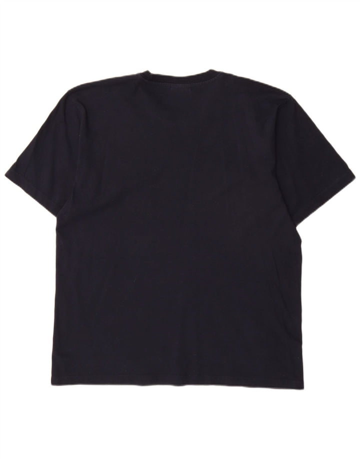 Ανδρικό T-Shirt CHAMPION Top Large Navy Blue από βαμβάκι