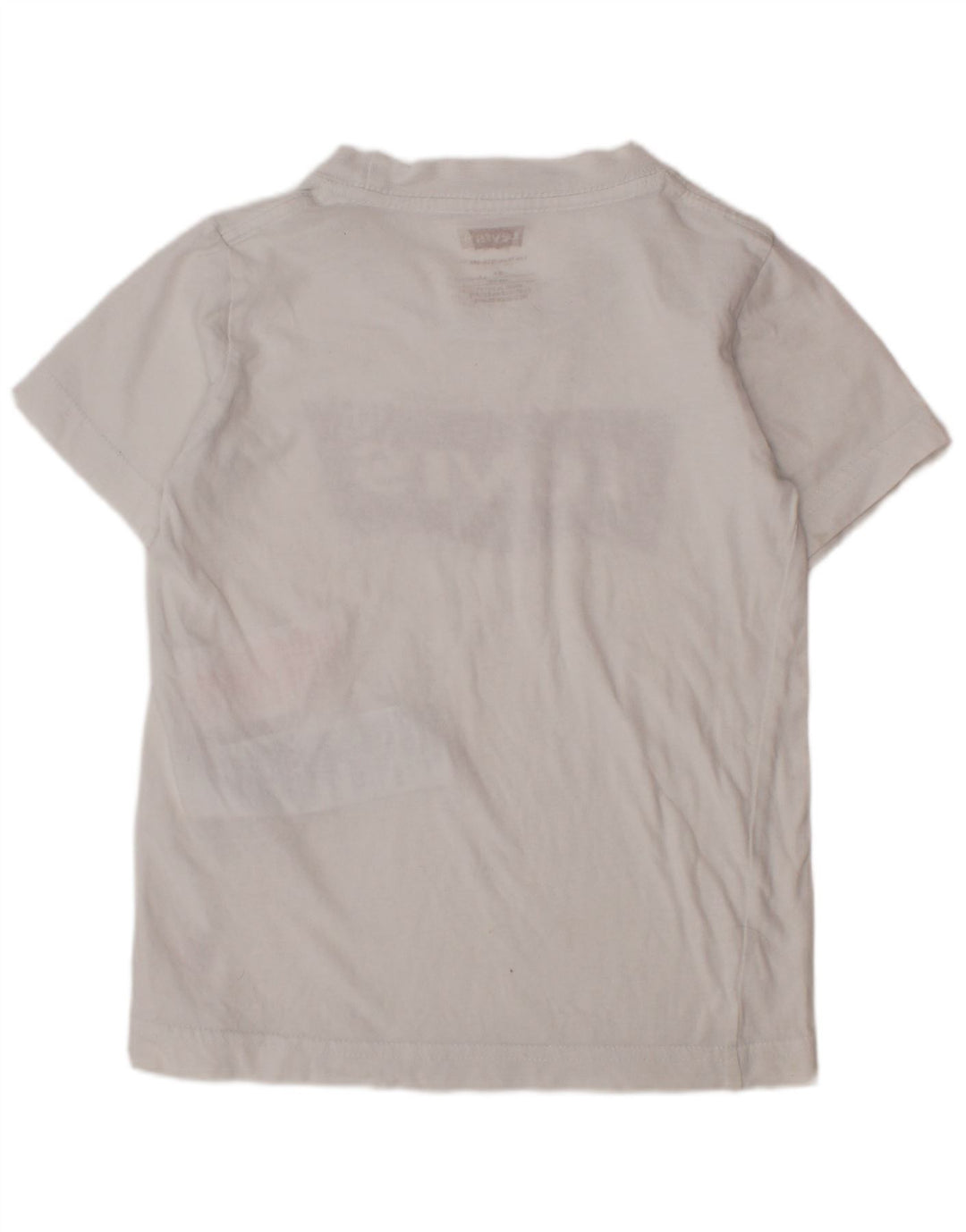 LEVI'S Boys Graphic T-Shirt Top 3-4 ετών Λευκό βαμβακερό