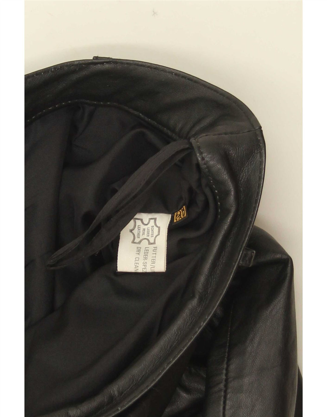 Vintage Γυναικεία Δερμάτινη Φούστα IT 42 Medium W30 Μαύρη Δερμάτινη