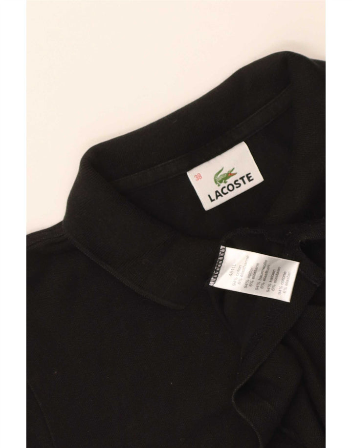 Γυναικείο πουκάμισο Polo Lacoste Μέγεθος 38 Μεσαίο μαύρο βαμβακερό