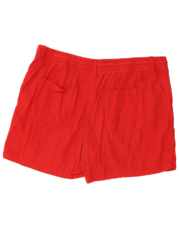 Marks & Spencer Γυναικεία Casual Σορτς UK 16 Large W38 Red Len
