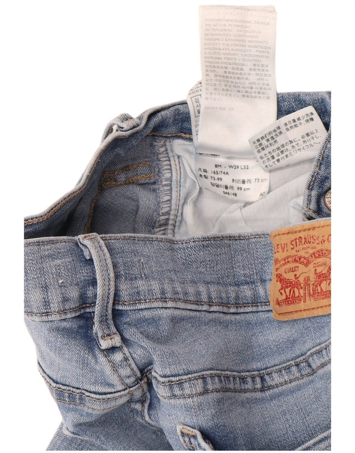LEVI'S Γυναικείο τζιν 505 ίσιο US 8 Medium W29 L32 Μπλε βαμβακερό