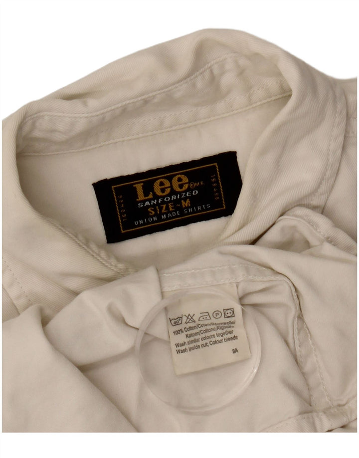 Lee Γυναικείο Τζιν Πουκάμισο UK 14 Μεσαίο λευκό βαμβακερό