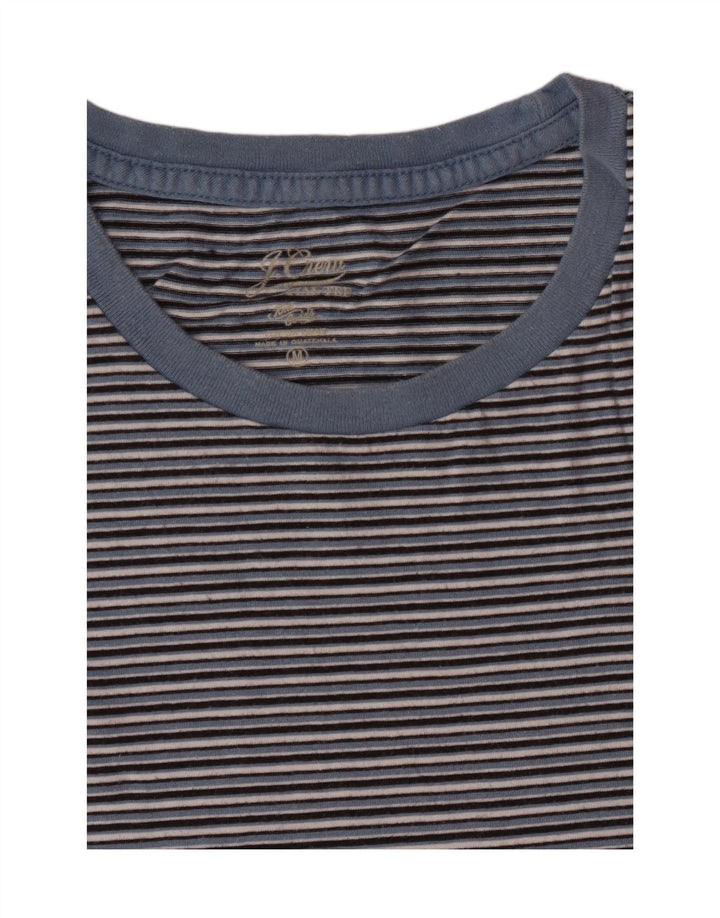 J. CREW Γυναικείο T-Shirt Top UK 14 Medium Blue ριγέ