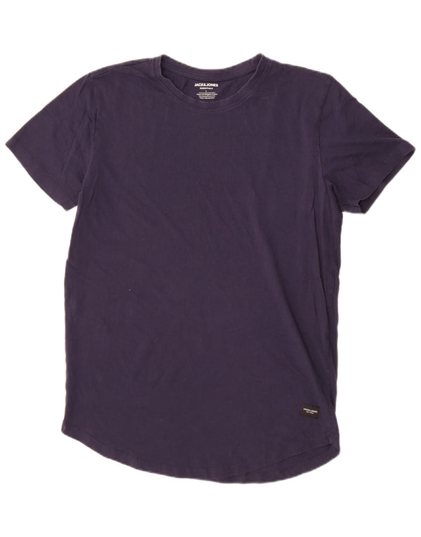 Jack & Jones Ανδρικό T-Shirt Top Large Navy Blue από βαμβάκι