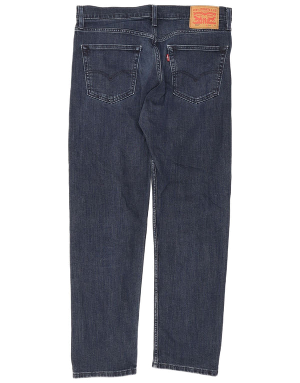 Levi's Mens 502 Tapered Jeans W34 L32 Navy Blue Cotton